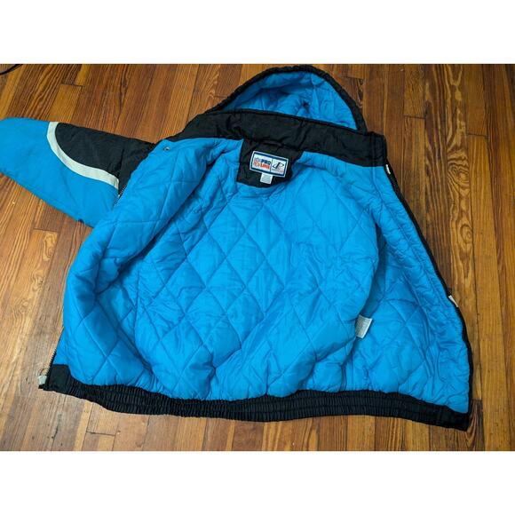 VTG Logo Athletic Carolina Panthers Blue Mens Medium Jacket - Picture 7 of 9